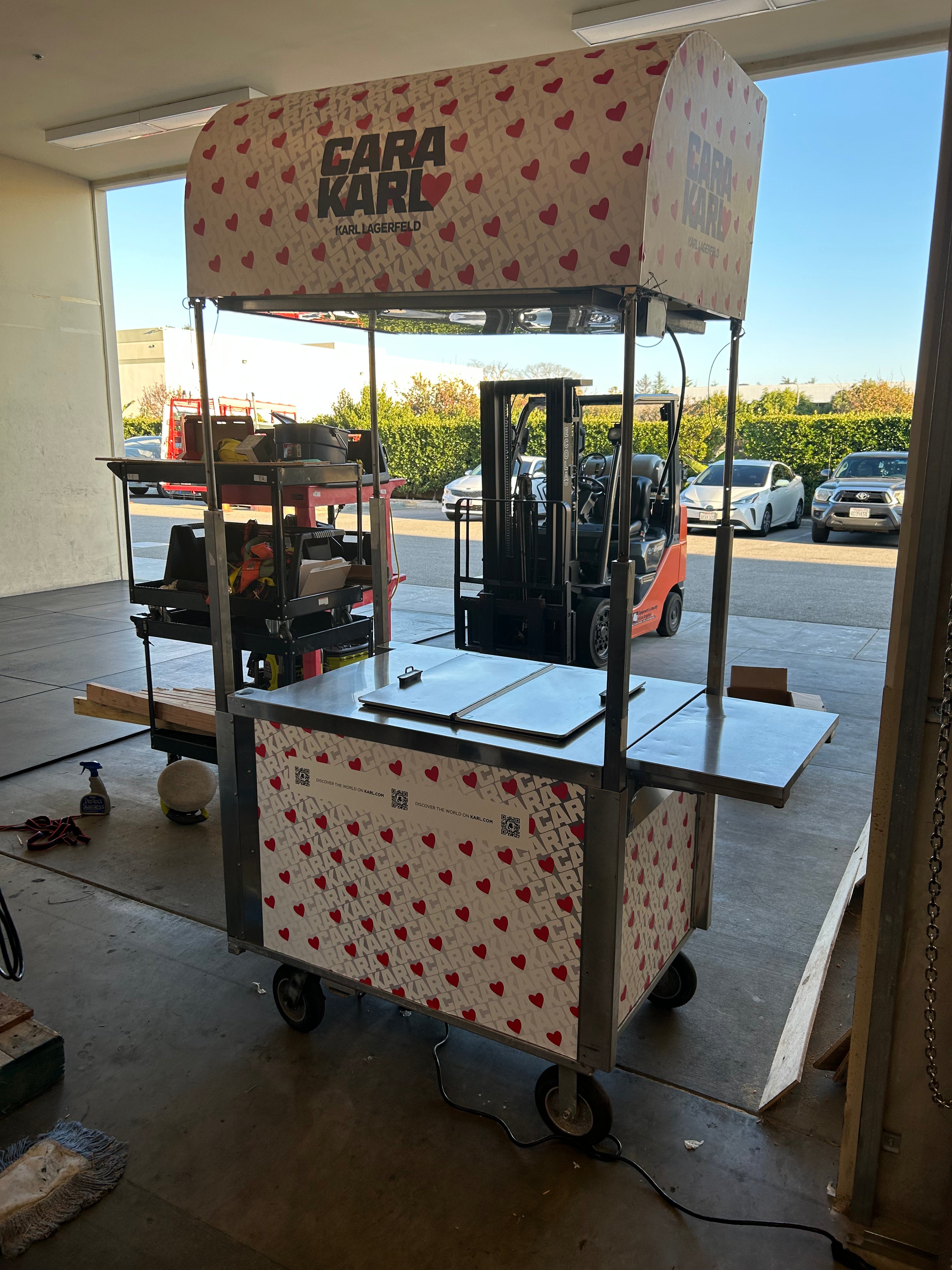 2017 Nelson Ice Cream Push Cart C4431R-CP (BDC8 build) w/ Canopy