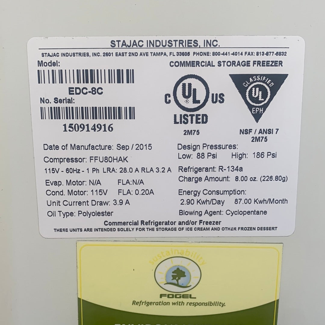 2015 Stajac EDC-8C Cabinet w/ Warranty