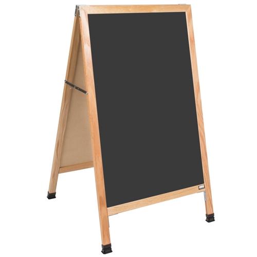 Oak A-Frame Black Chalkboard