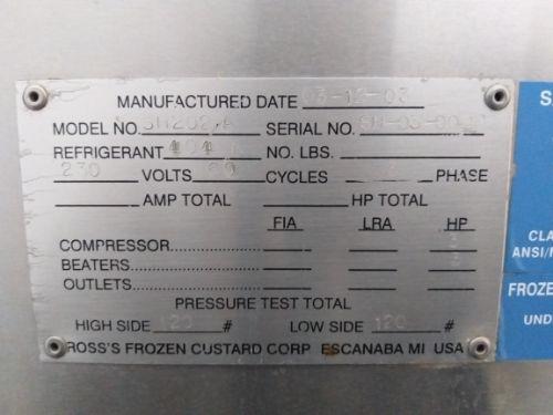 Ross Custard Batch 3PH AIR SH202