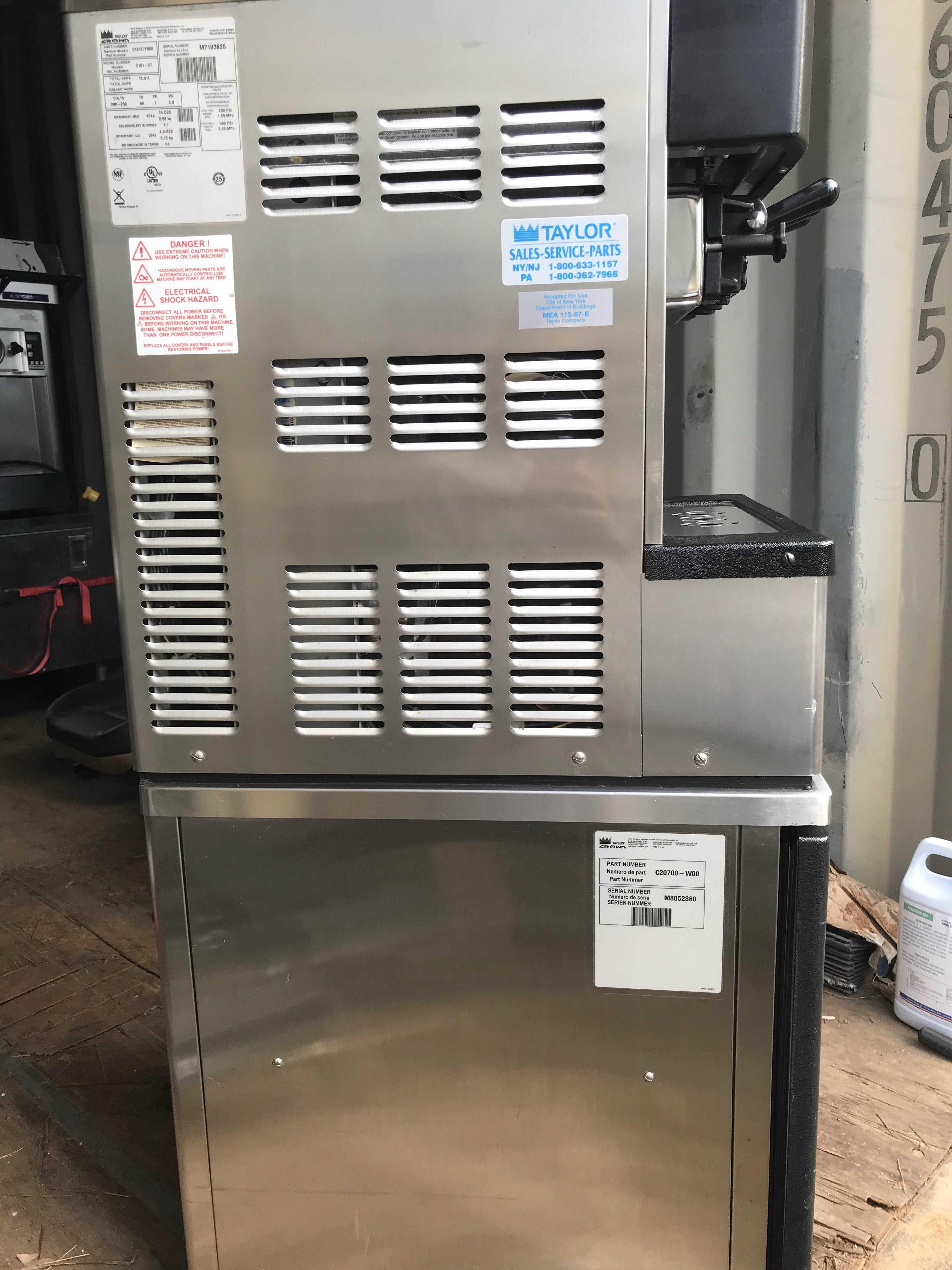 Scratch and Dent 2017 Taylor 161 Countertop Soft Serve Machine- Frozen Yogurt & Soft Serve Machines -TurnKeyParlor.com