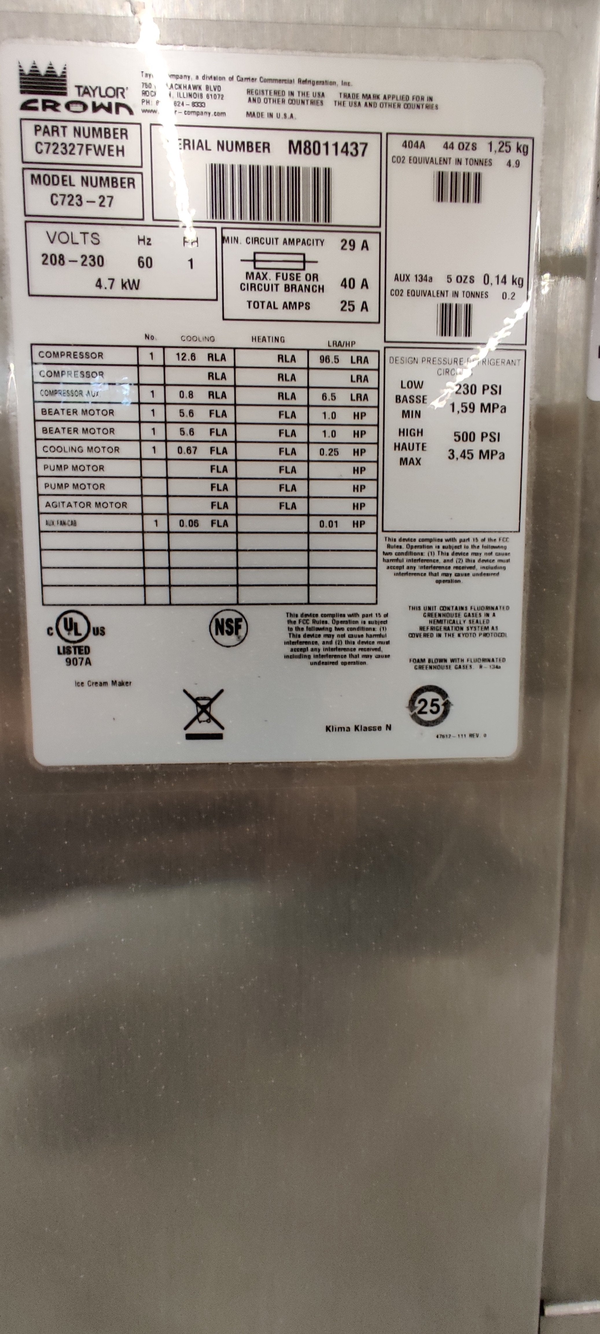 Soft Serve Machine KIOSK w Taylor C723 1ph air- Frozen Yogurt & Soft Serve Machines -TurnKeyParlor.com