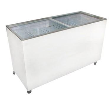 15.5 cubic foot commercial display glass top chest freezer