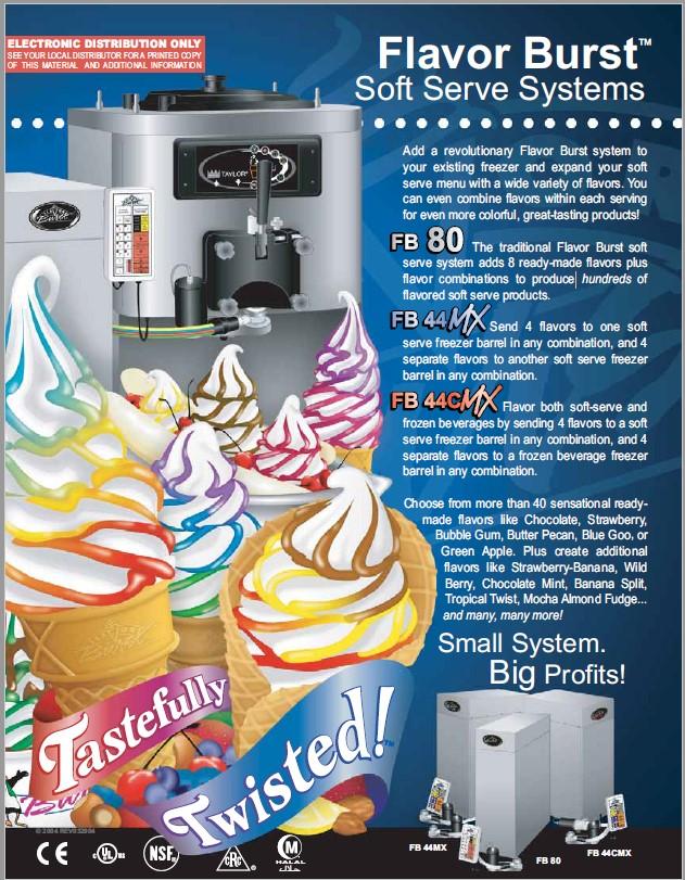 Used FB80 Flavorburst Ice Cream Machine Flavoring System