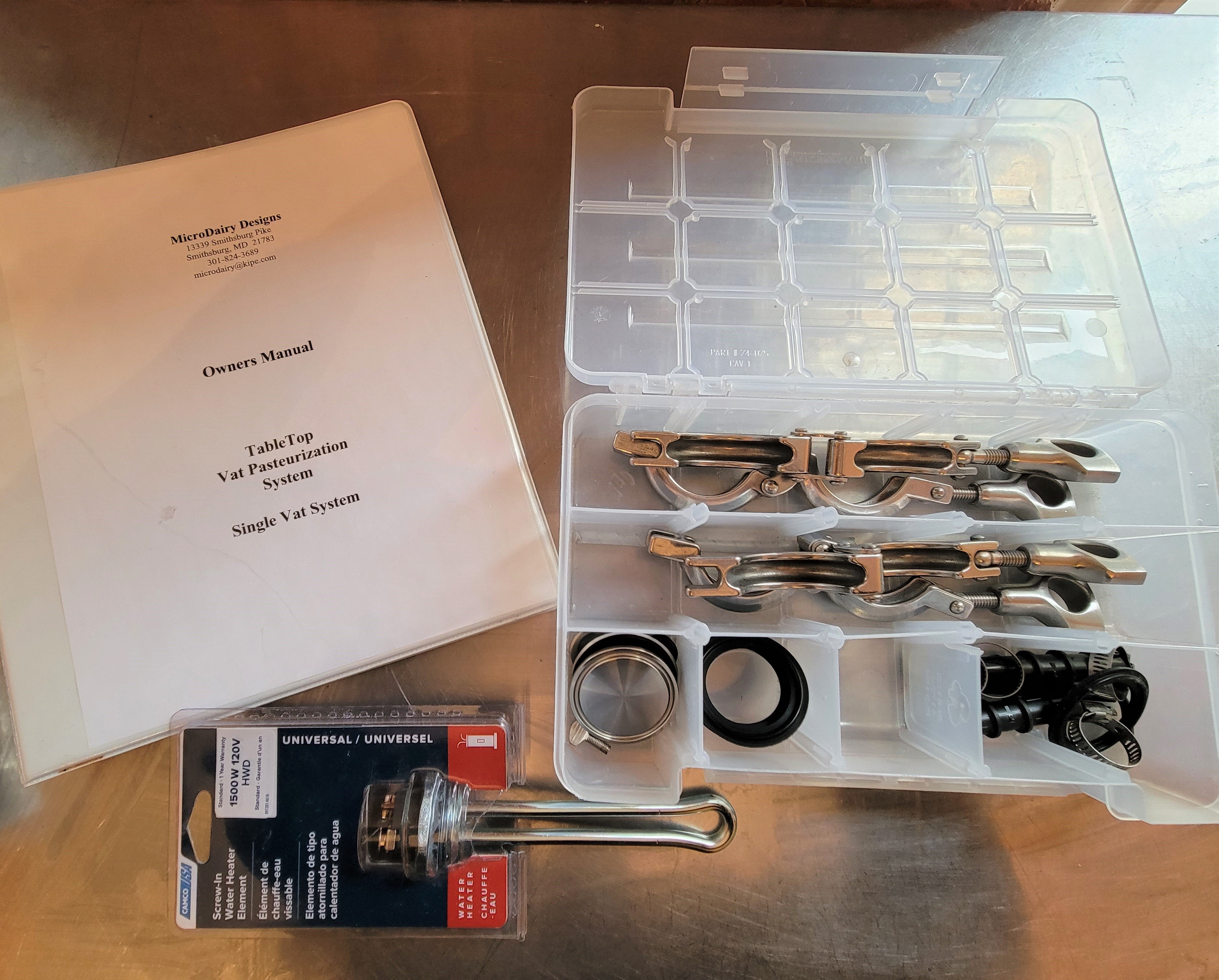 Used Package Emery Thompson CB200 Micro Dairy Pasteurizer