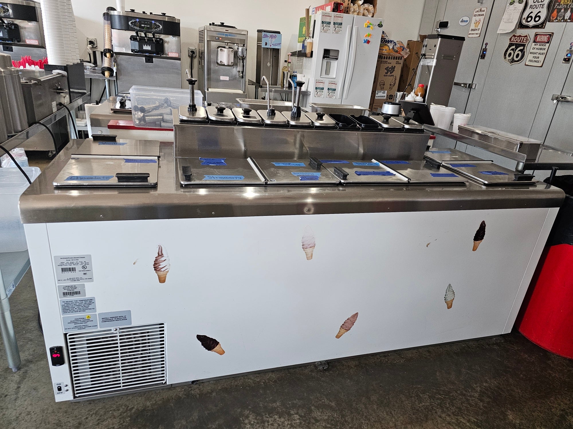 2021 Nelson BD12R45 flavor rail dip cabinet 1ph air