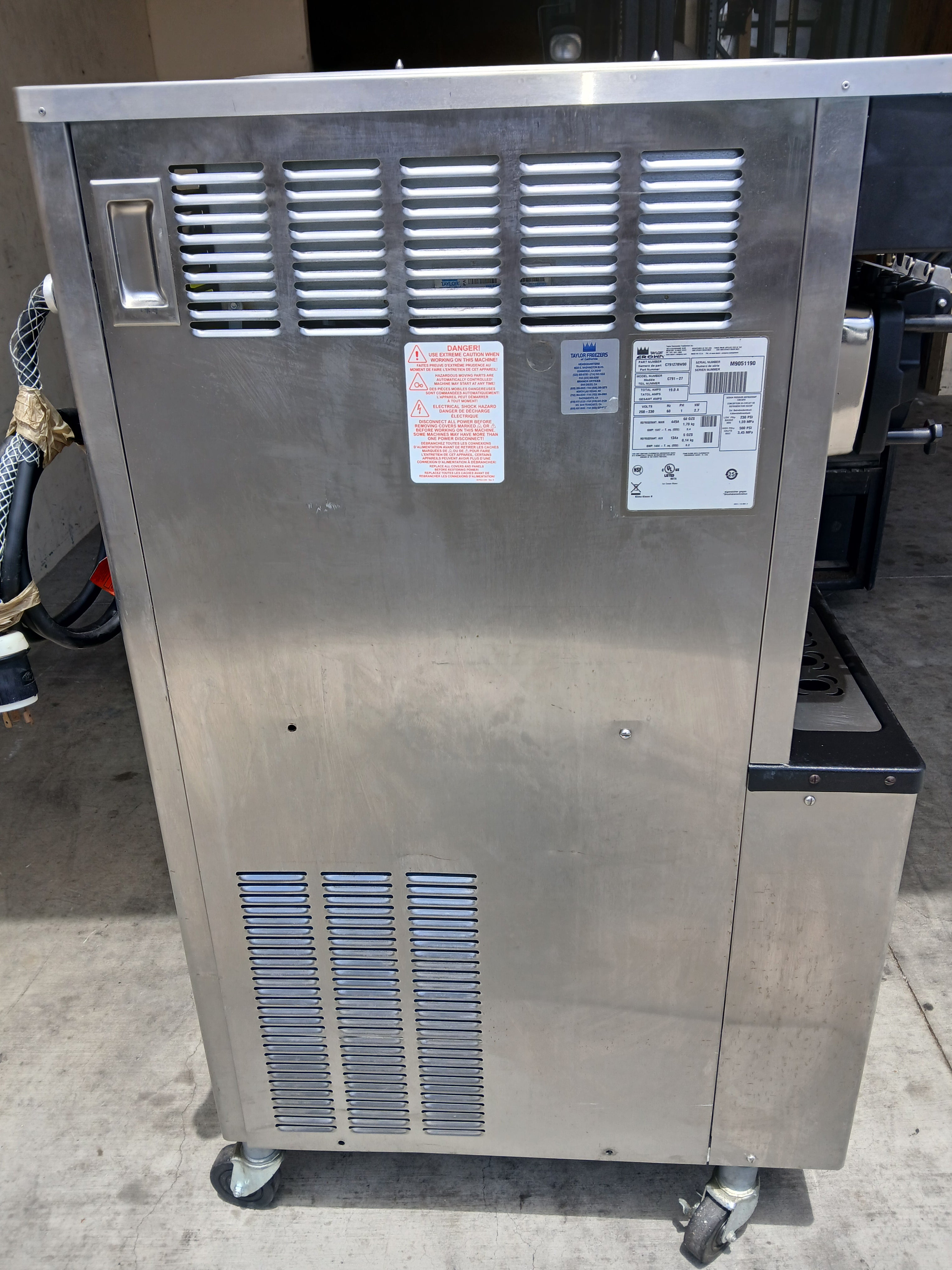 2019 Taylor C791-27 Air Cooled refurbished soft serve machine