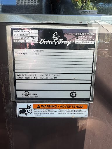 2020 Electro Freeze SLX400C-237 countertop 1ph