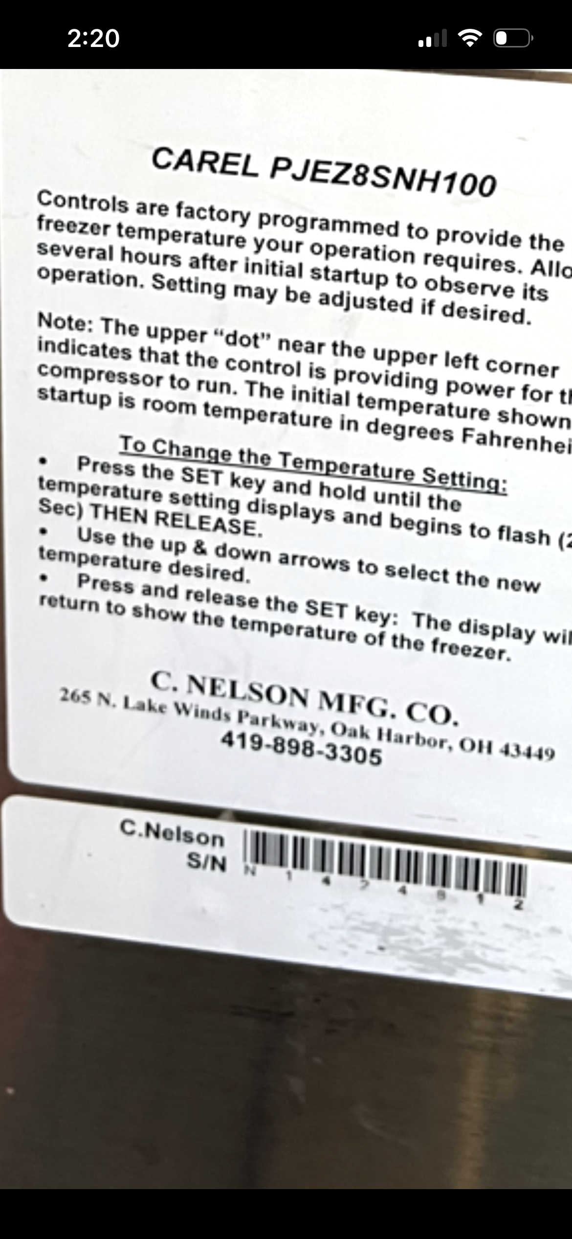 2014 Nelson BD6-CE-DIP-00