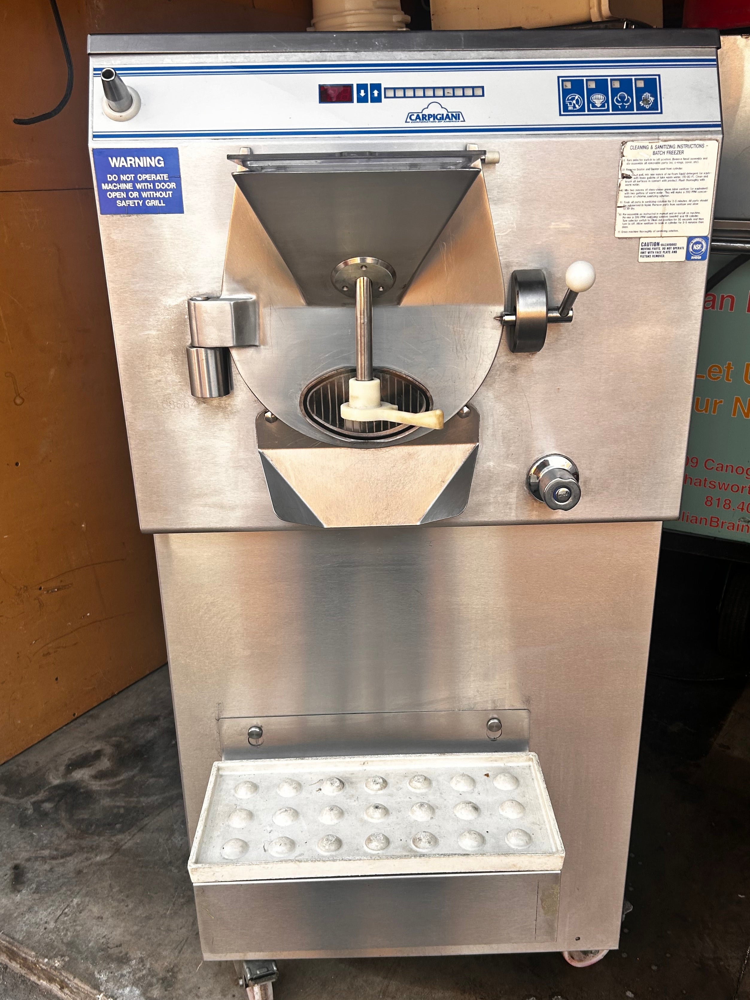 Used 37qt Carpgiani LB1002-G  Batch Freezer