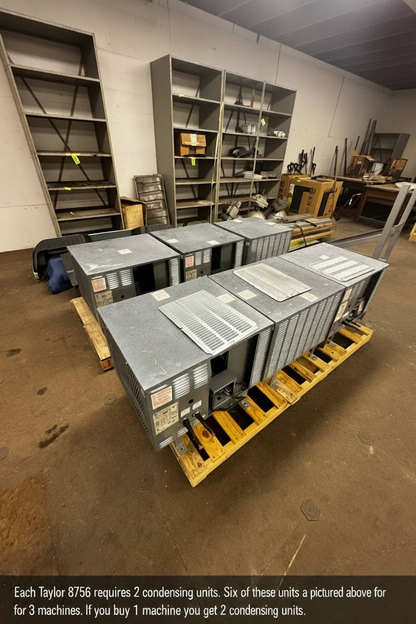 2017 Taylor 8756-33 3 phase air cooled (remote condensing)