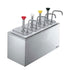 Cold Topping  Station | (4) Jars & Stainless Steel Pumps