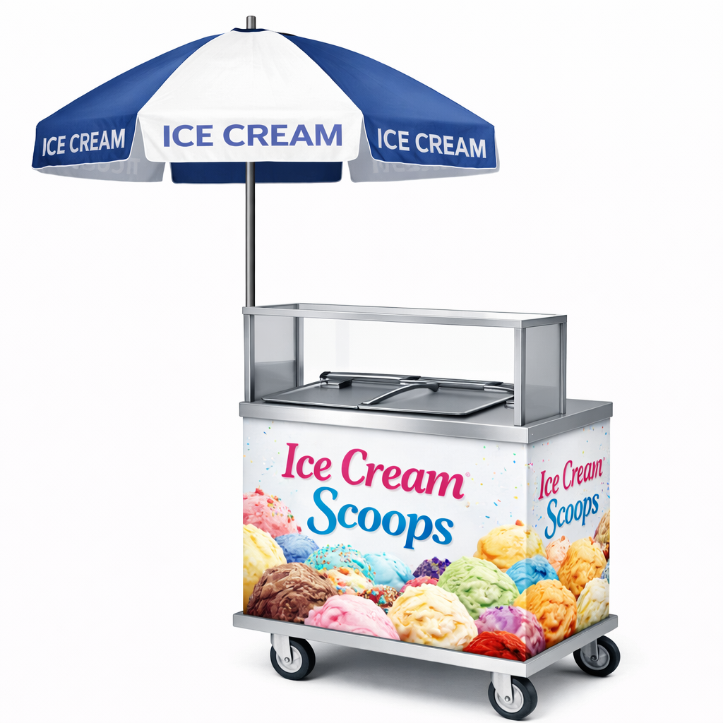 BDC8 Cold Plate Ice Cream Cart