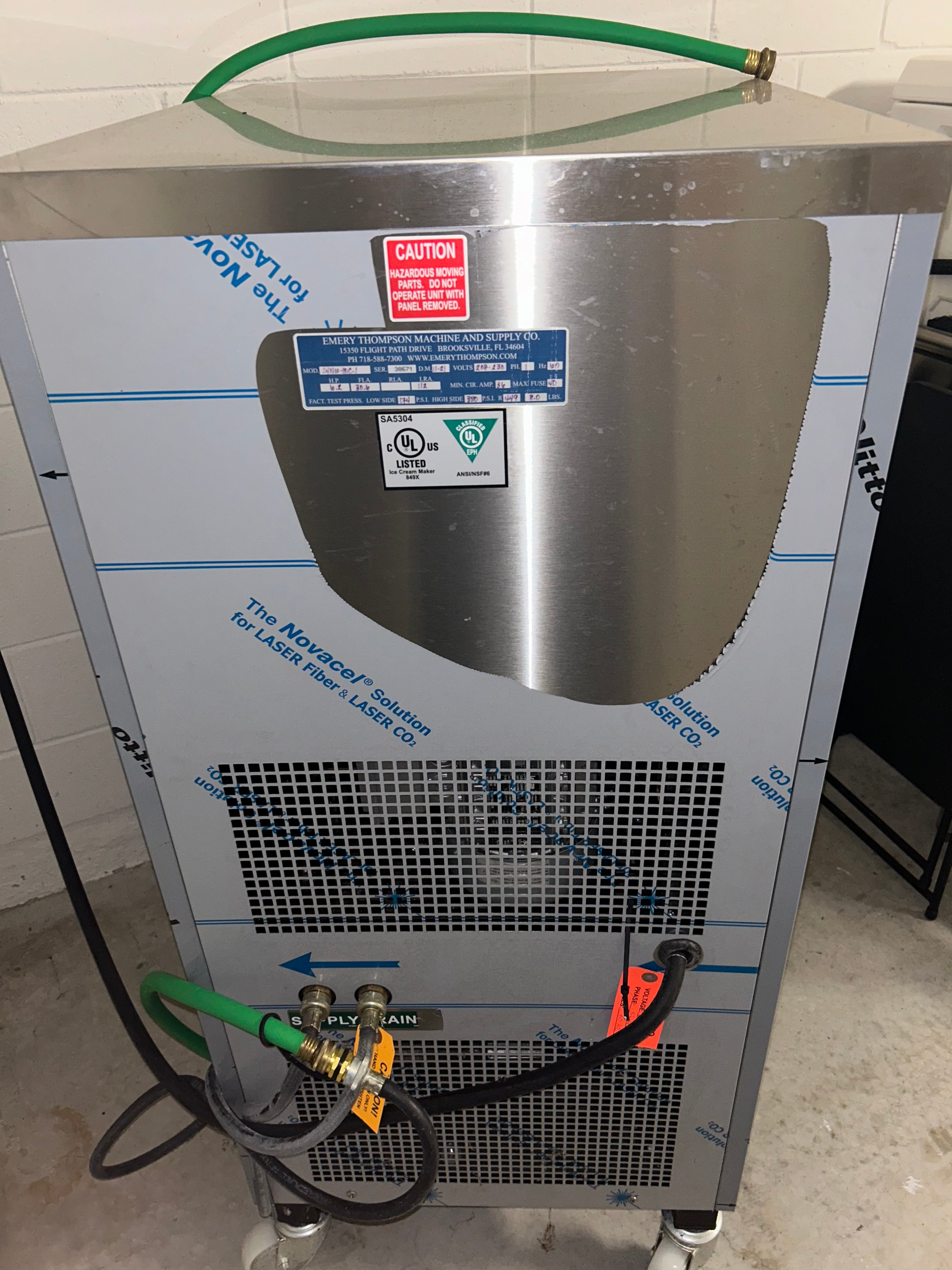 2021 Emery Thompson 24NW  1ph water and 2021 Bravo Blast freezer B&S5  Package Deal  (Shipping Extra, Check or Wire Payment Only)