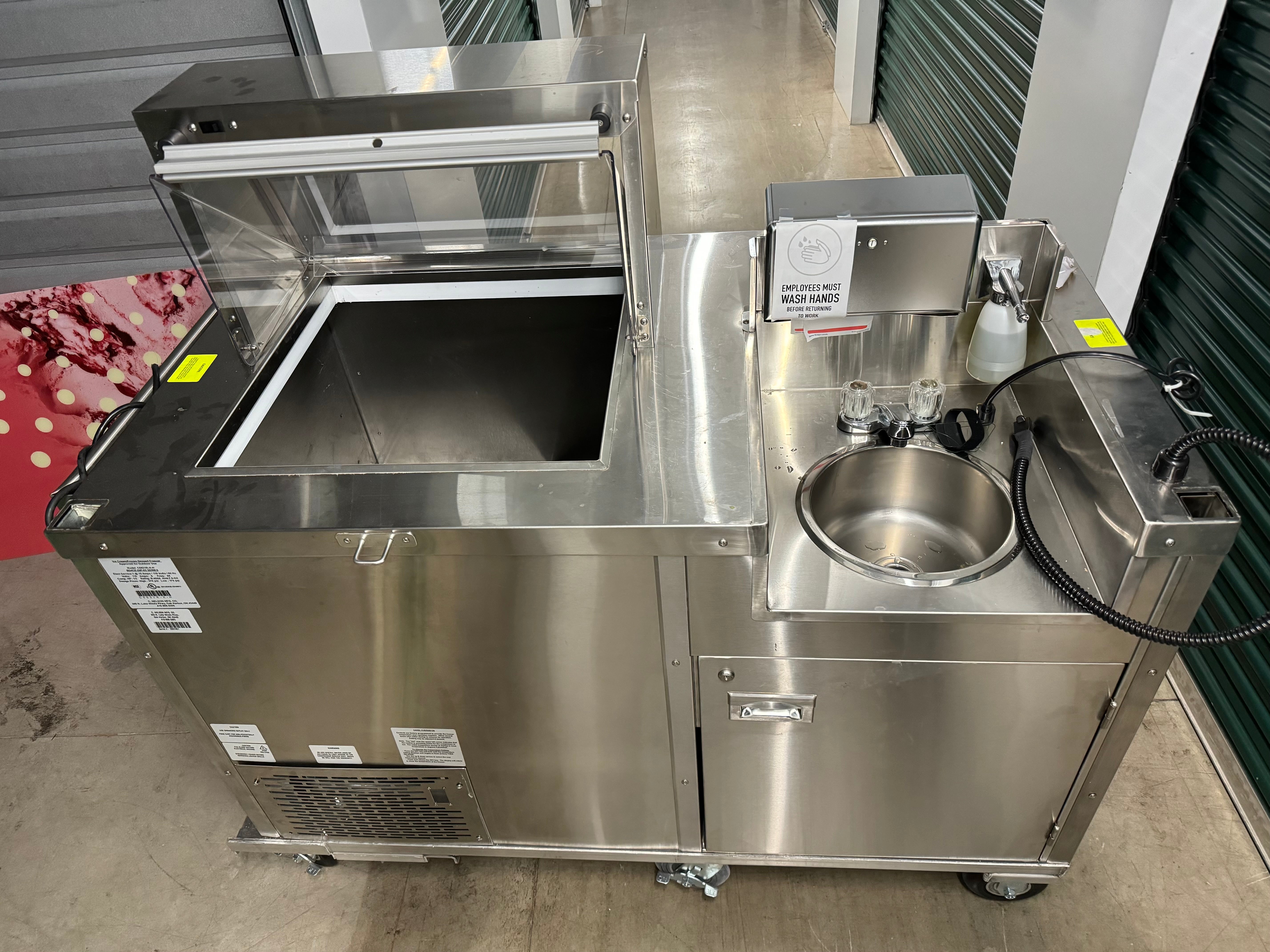 2020 C Nelson BD4 Dip Cart with Canopy and sink  (shipping is extra, check or wire payment only)