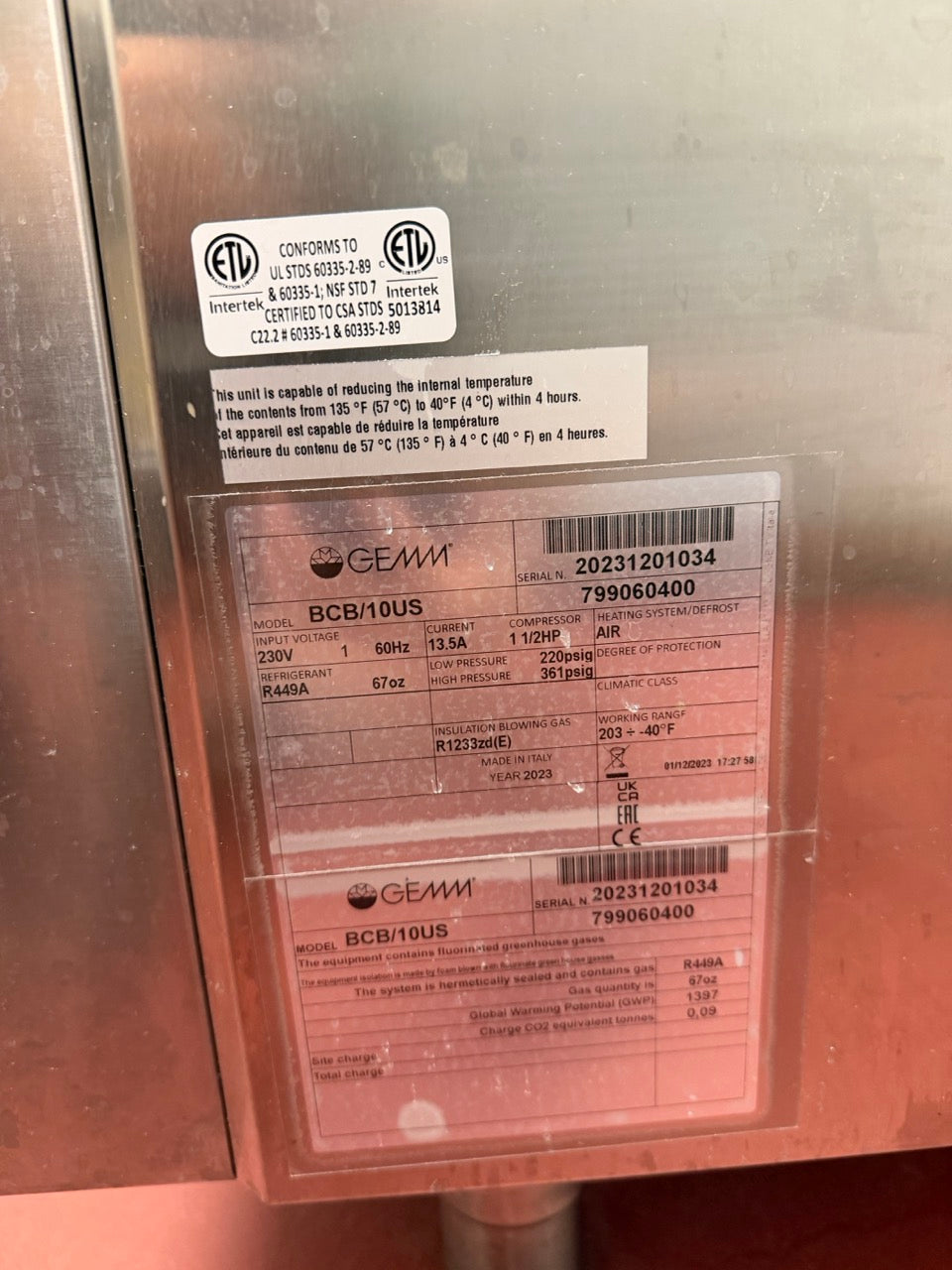 2024 Carpigiani Ready 502G + Blast Freezer + Extra Pint Door