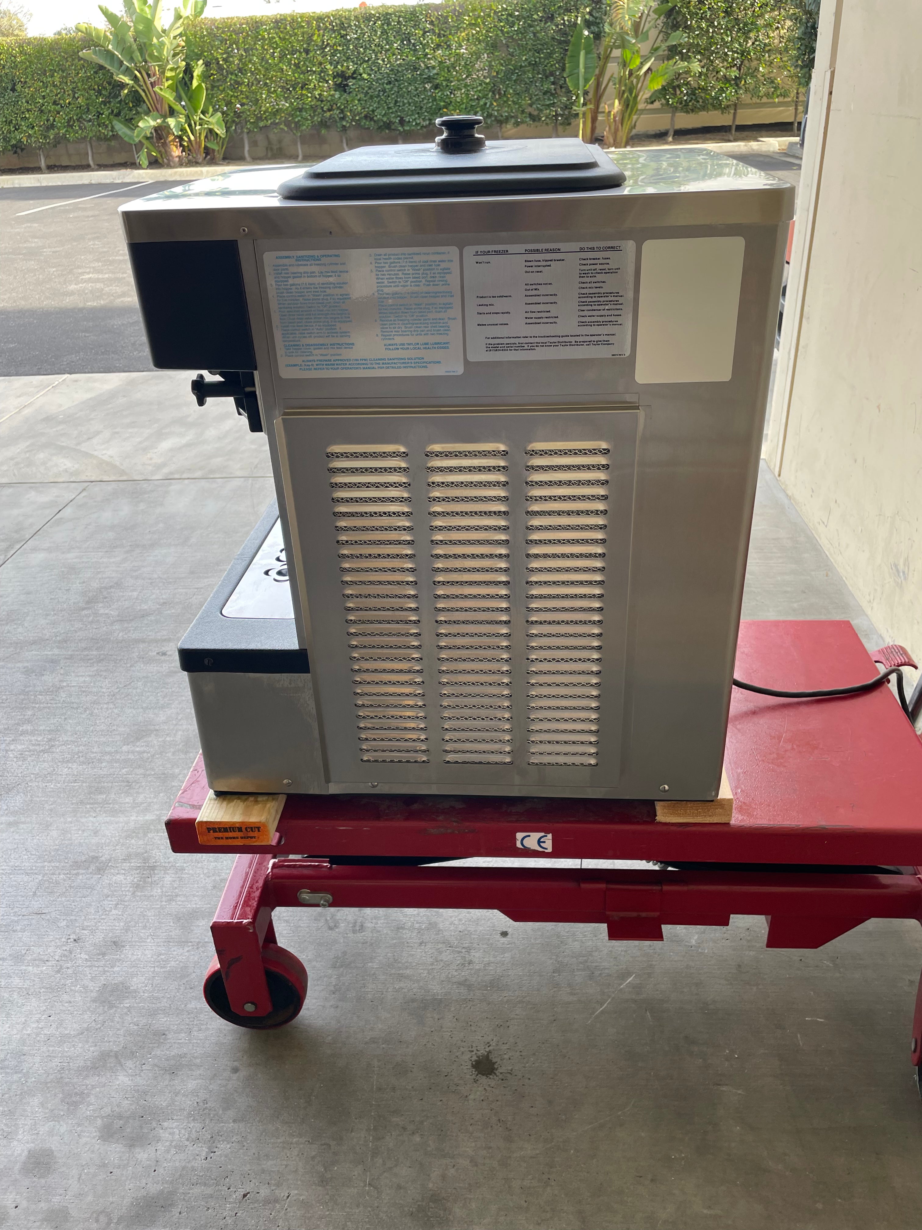 2018 Taylor C161-27 1ph air refurbished table top soft serve machine