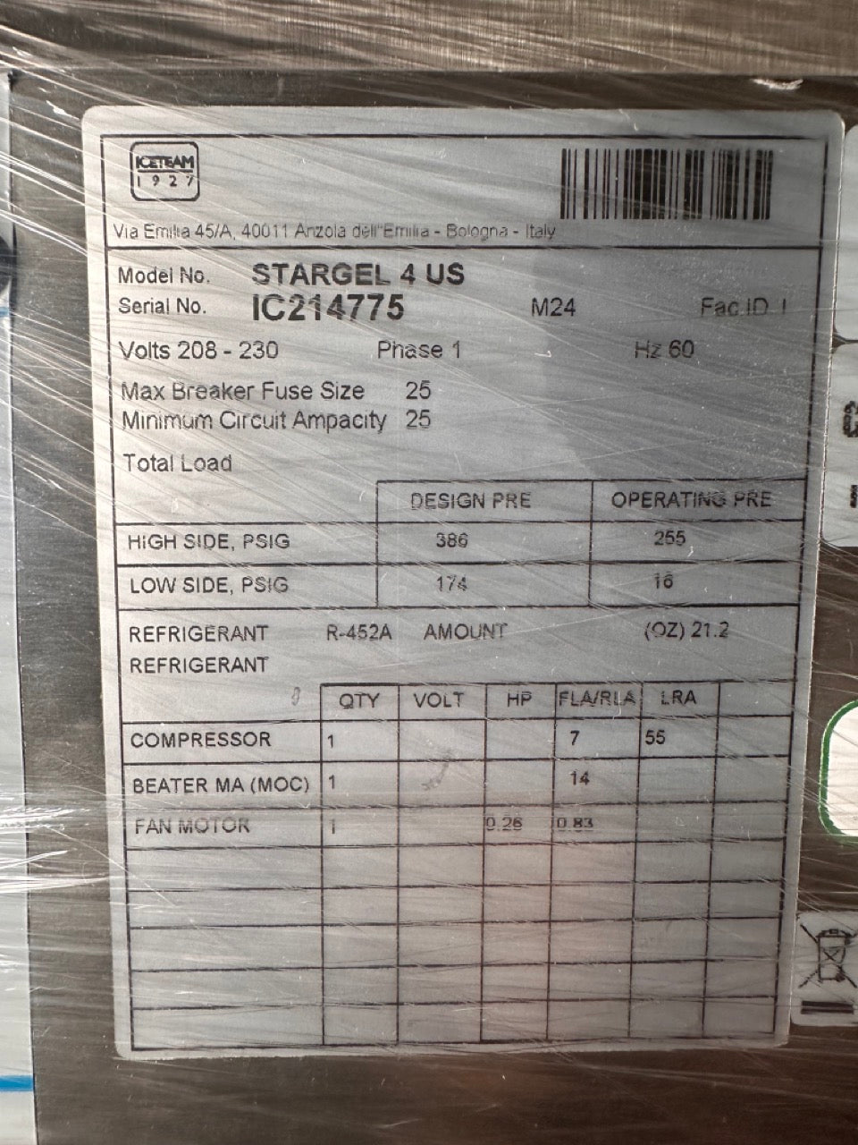 2024 Cattabriga Star Gel 4 US 1ph air