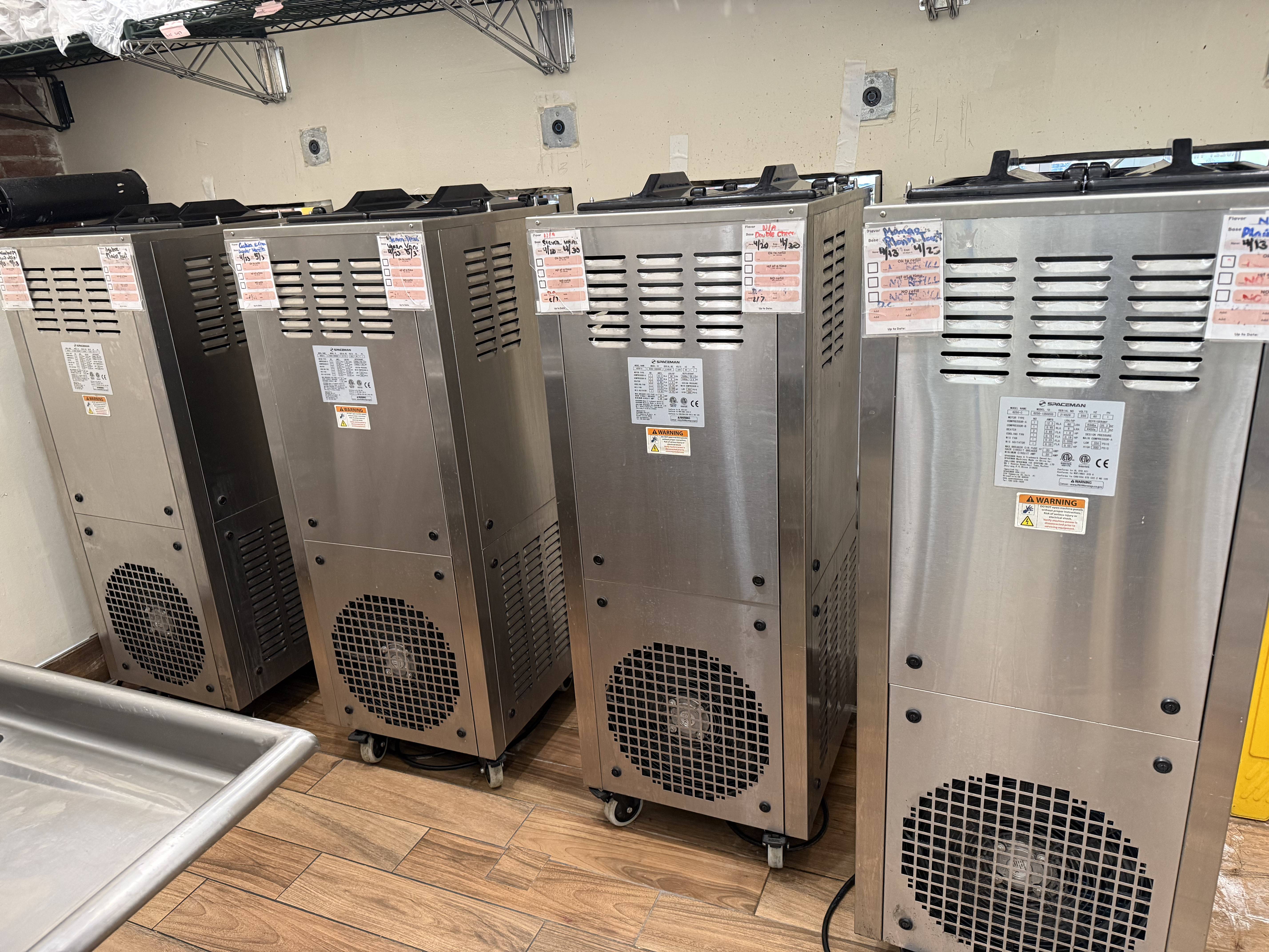 2021 Spaceman 6250C 1ph air Package of Four Machines