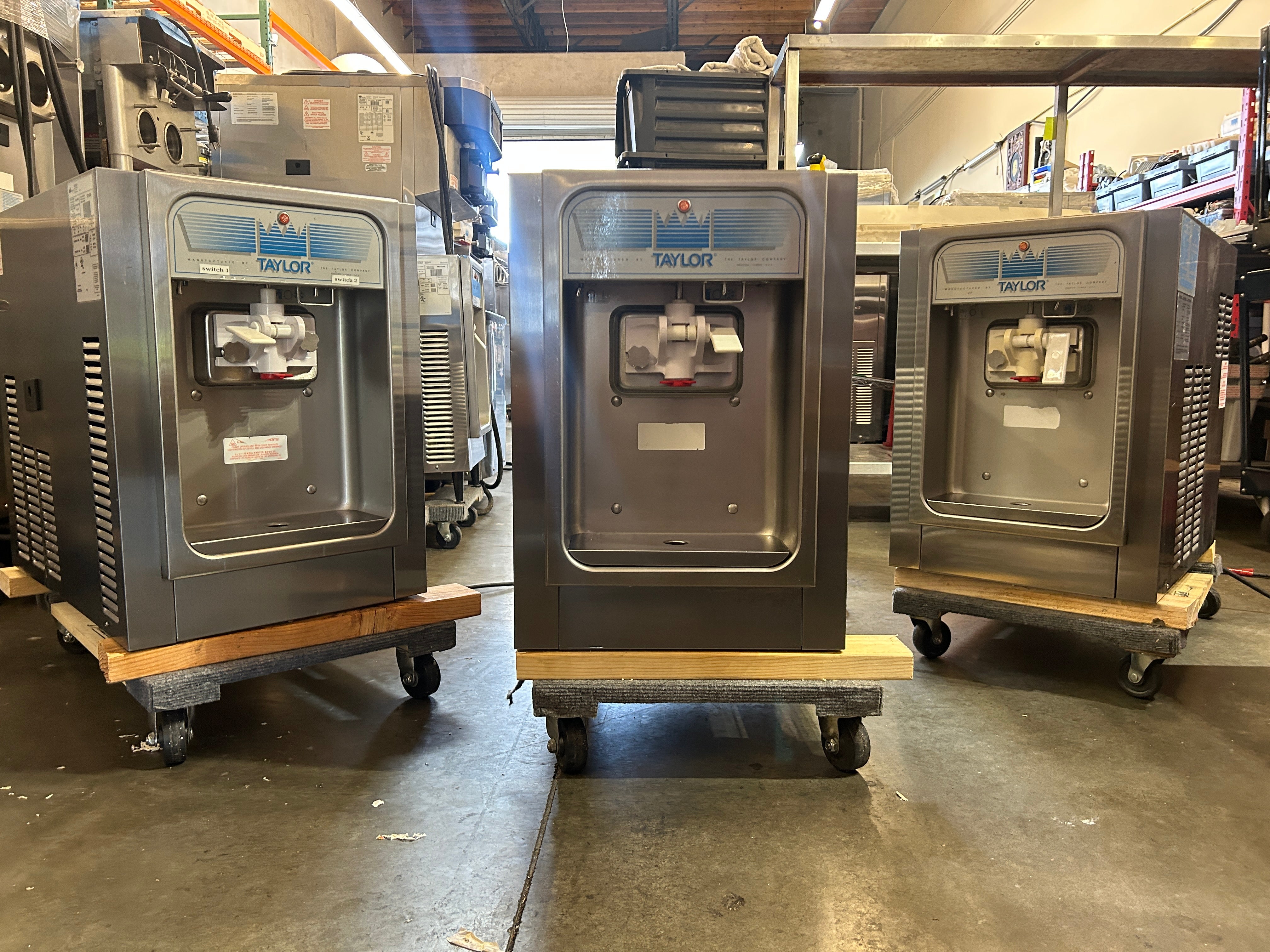 Three (3pk) Taylor 152-12 1-Ph Air Cooled Ice Cream Machines