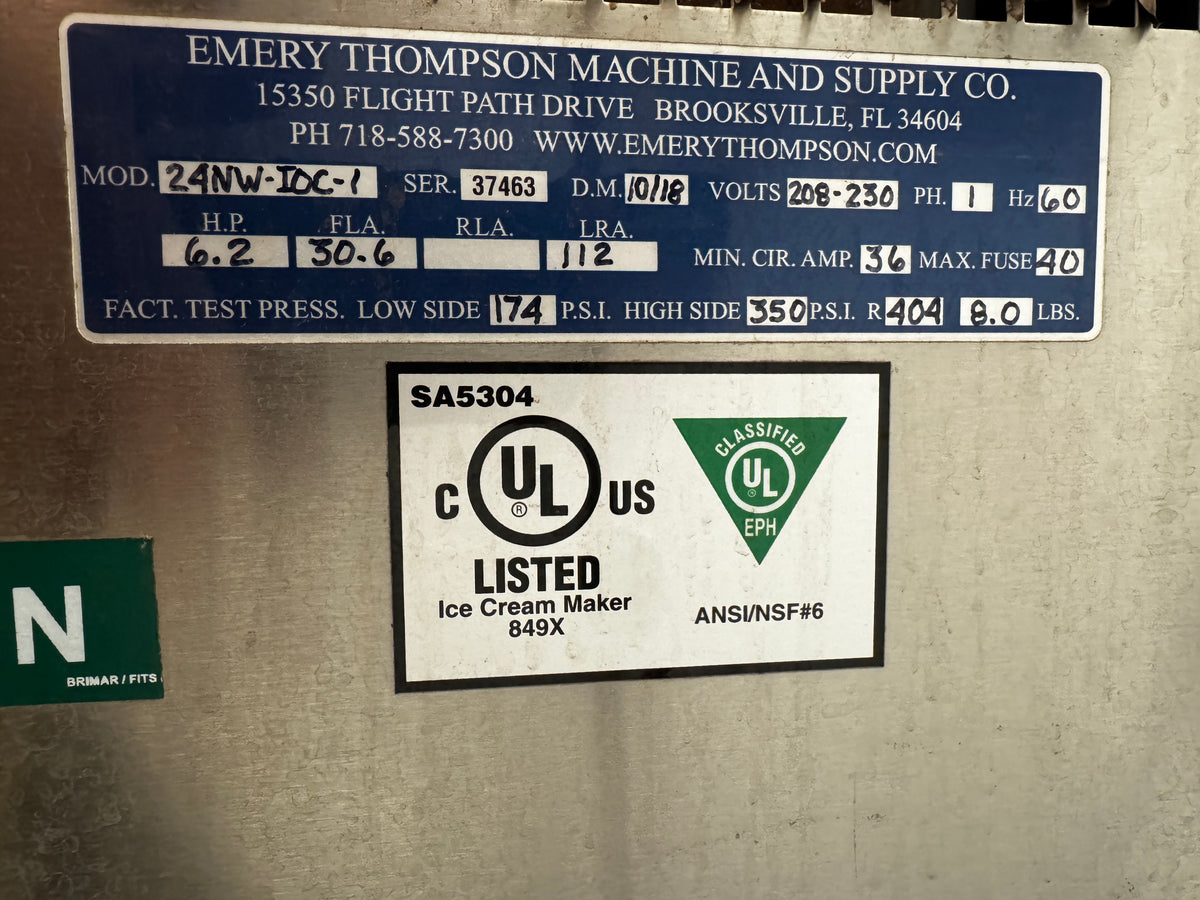 2018 Emery Thompson 24NW-IOC-1 – Water Cooled – 1-Phase
