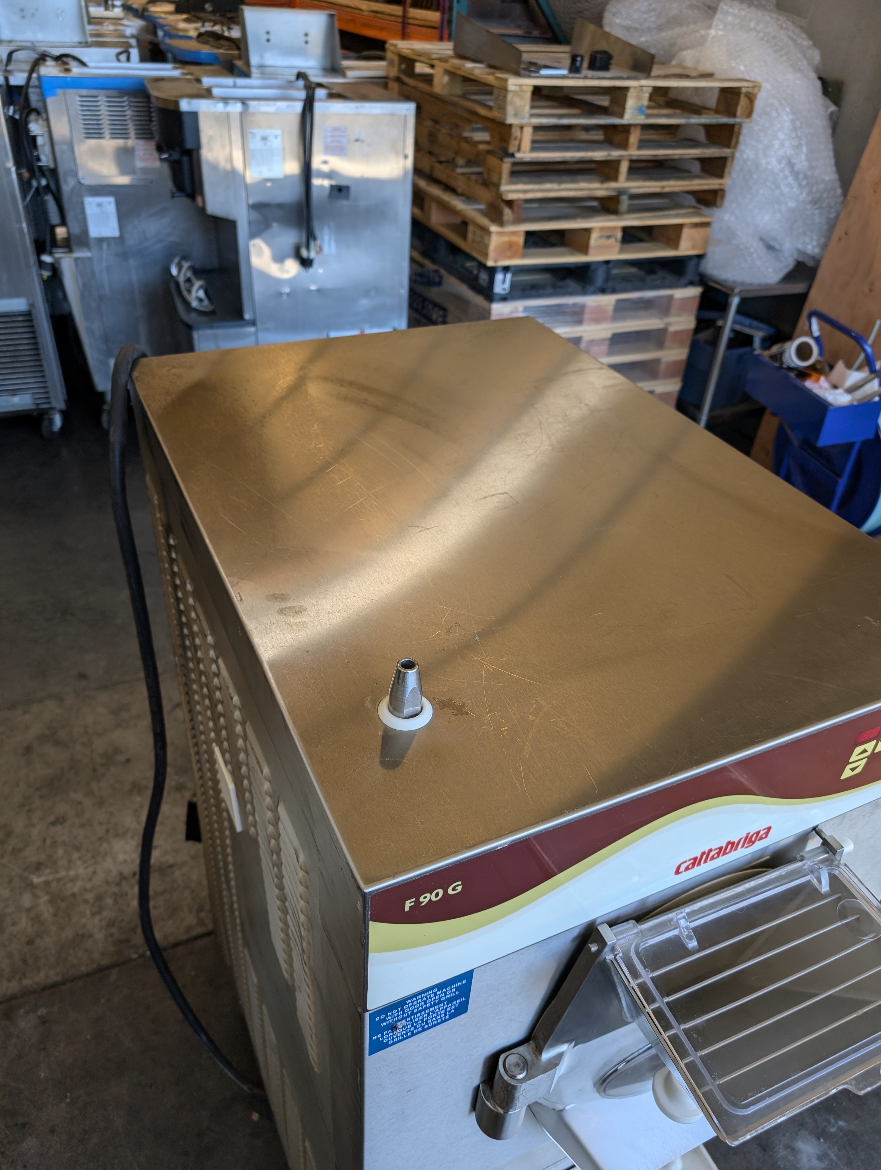 2017 Cattabriga F90 G 20 Quart Gelato Batch Freezer  3 Phase Water Cooled