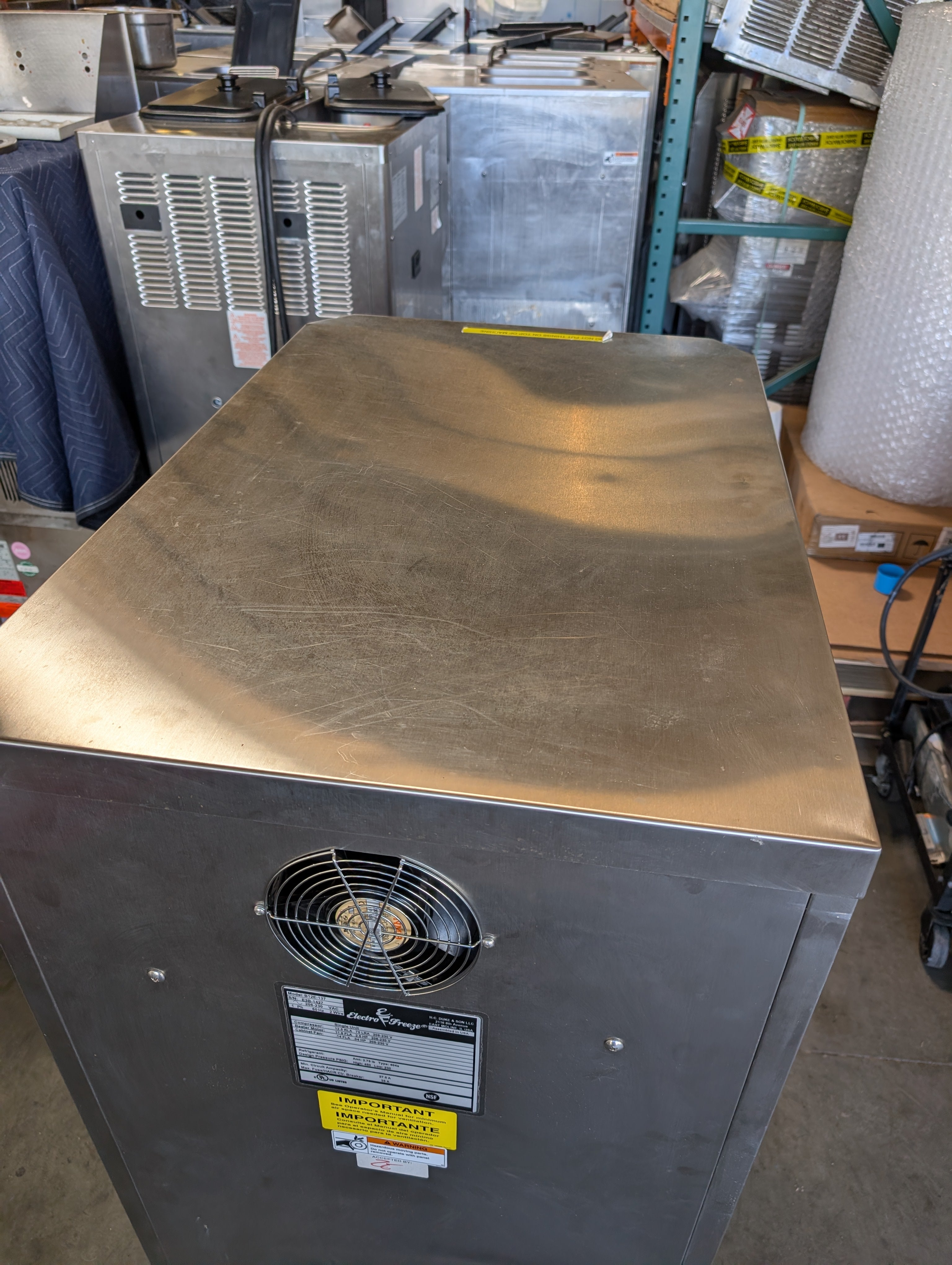 2019 Electro Freeze B12 1ph water 12qt batch freezer