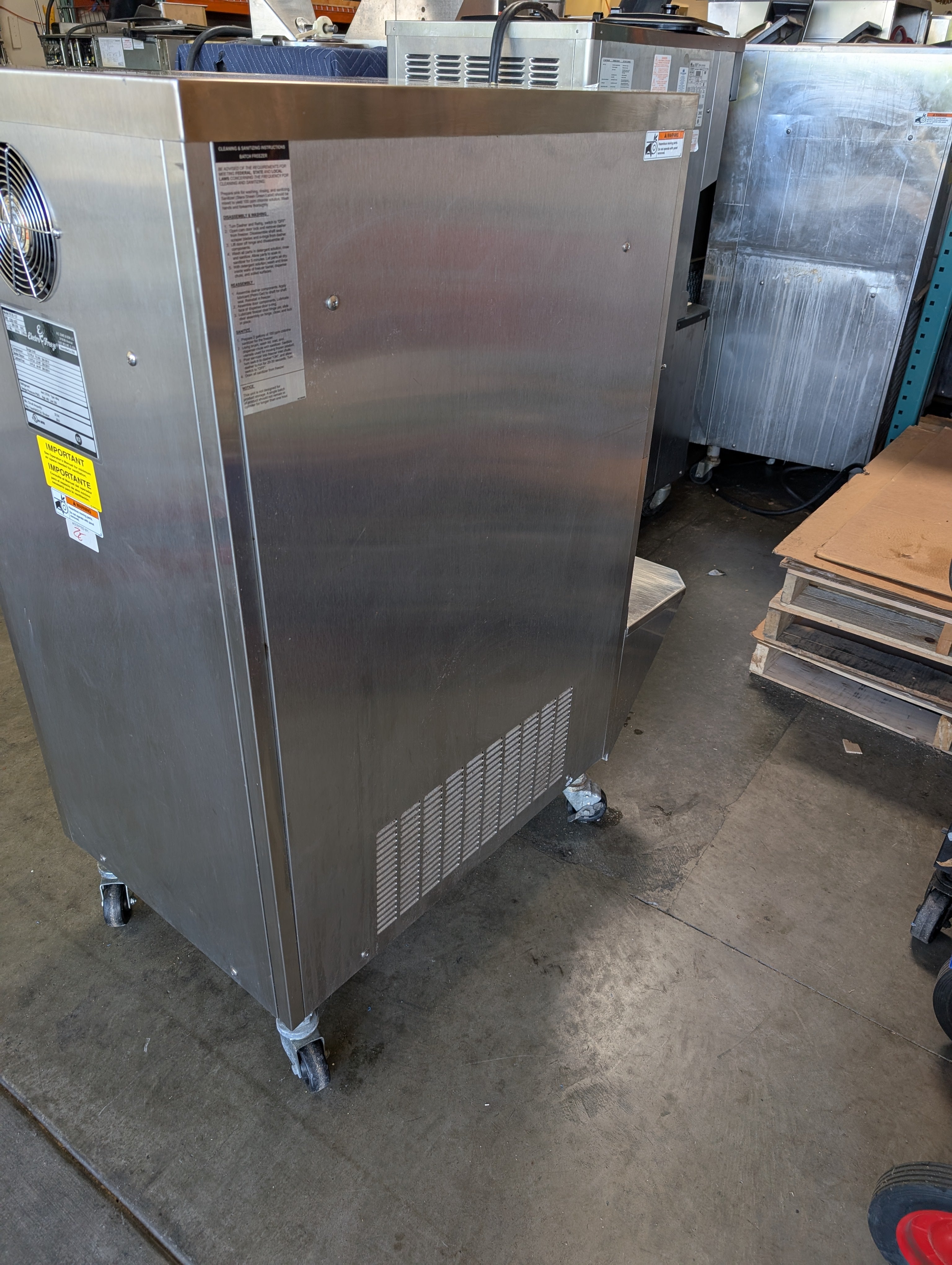 2019 Electro Freeze B12 1ph water 12qt batch freezer