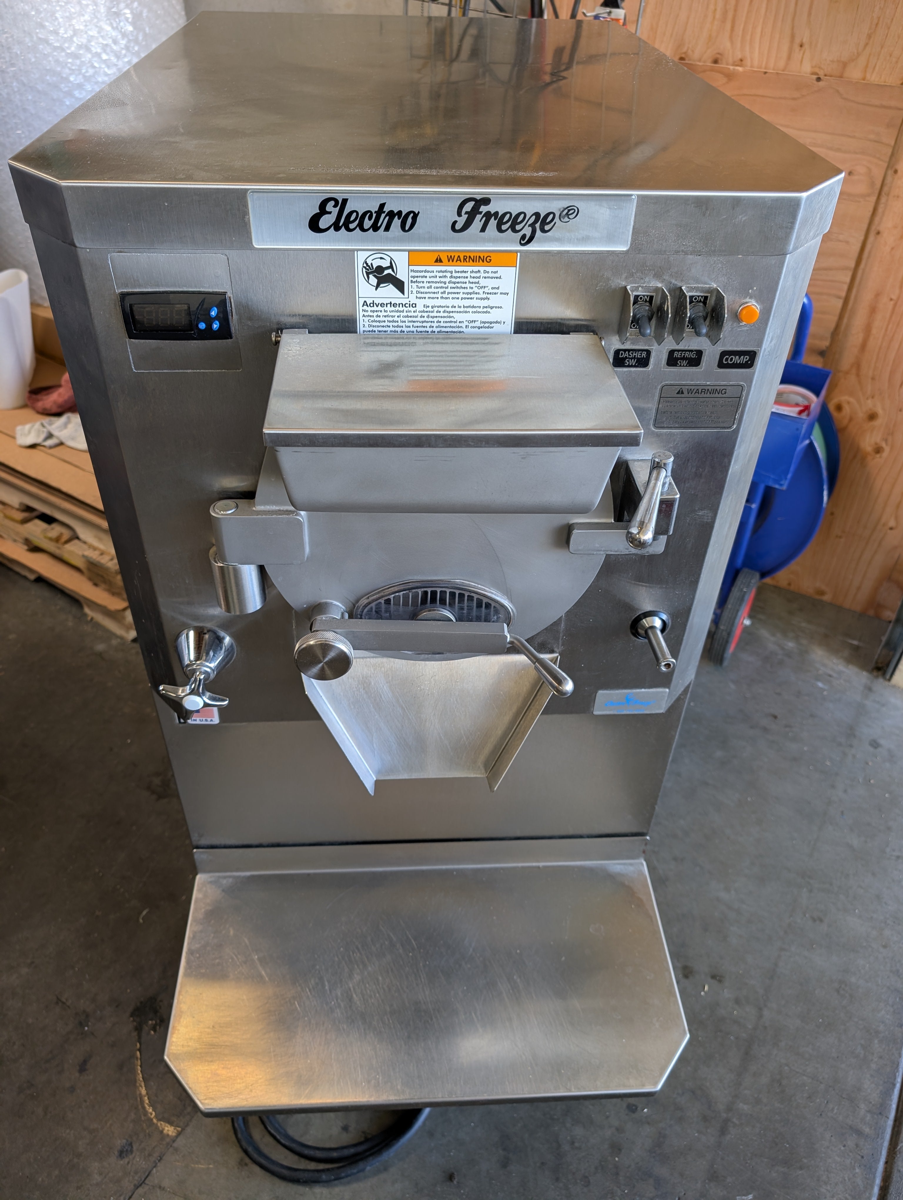 2019 Electro Freeze B12 1ph water 12qt batch freezer