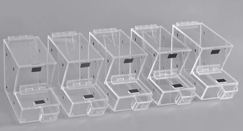 Set of 15 Stackable Candy / Topping Dispensers with Scoop Holsters