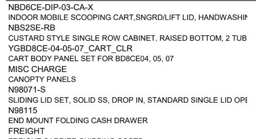 2018 Nelson NBD6CE-DIP-03-CA-X Used Ice Cream Dipping Cart with Canopy