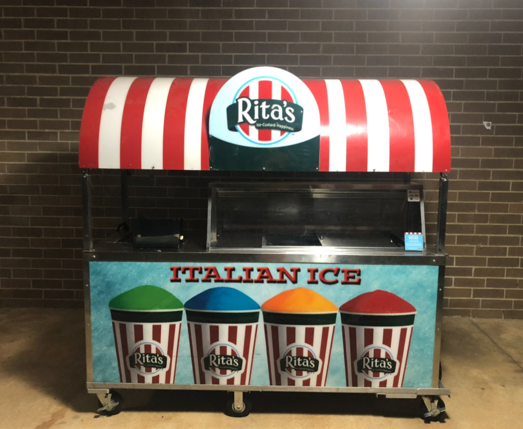 2014 Rita's Nelson BD6-CE-03 Dip Cart with sink and canopy
