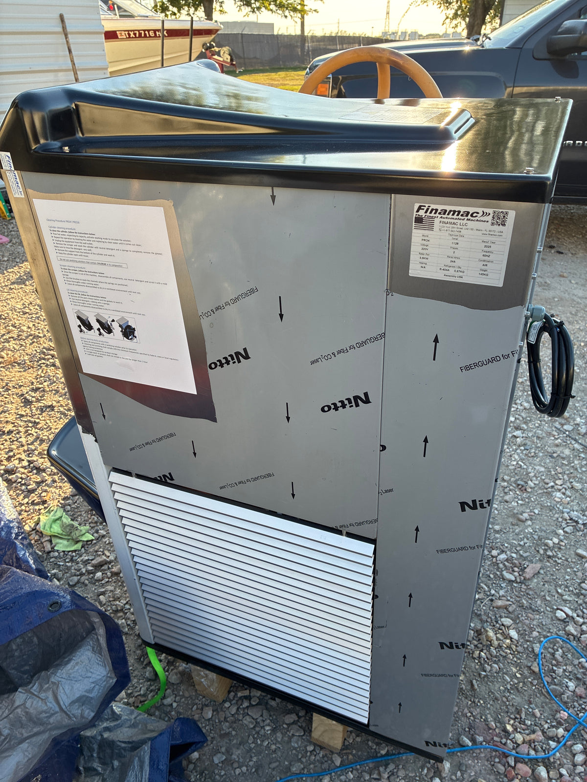 Never Used: 2025 Finamac PRO4 Batch Freezer + Pint Filler