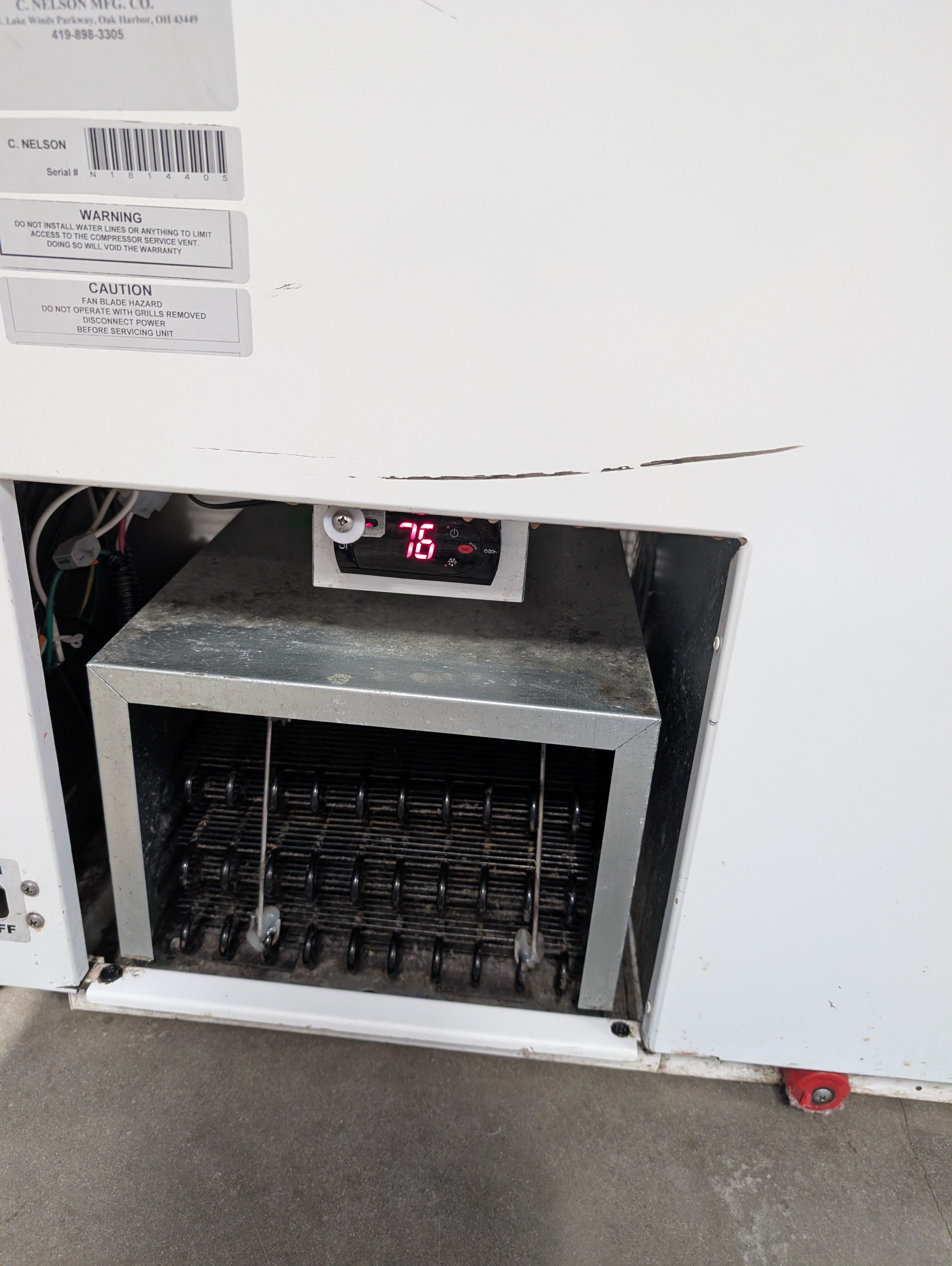 Used 2018 Nelson BD10 Dipping Cabinet Flip Lids