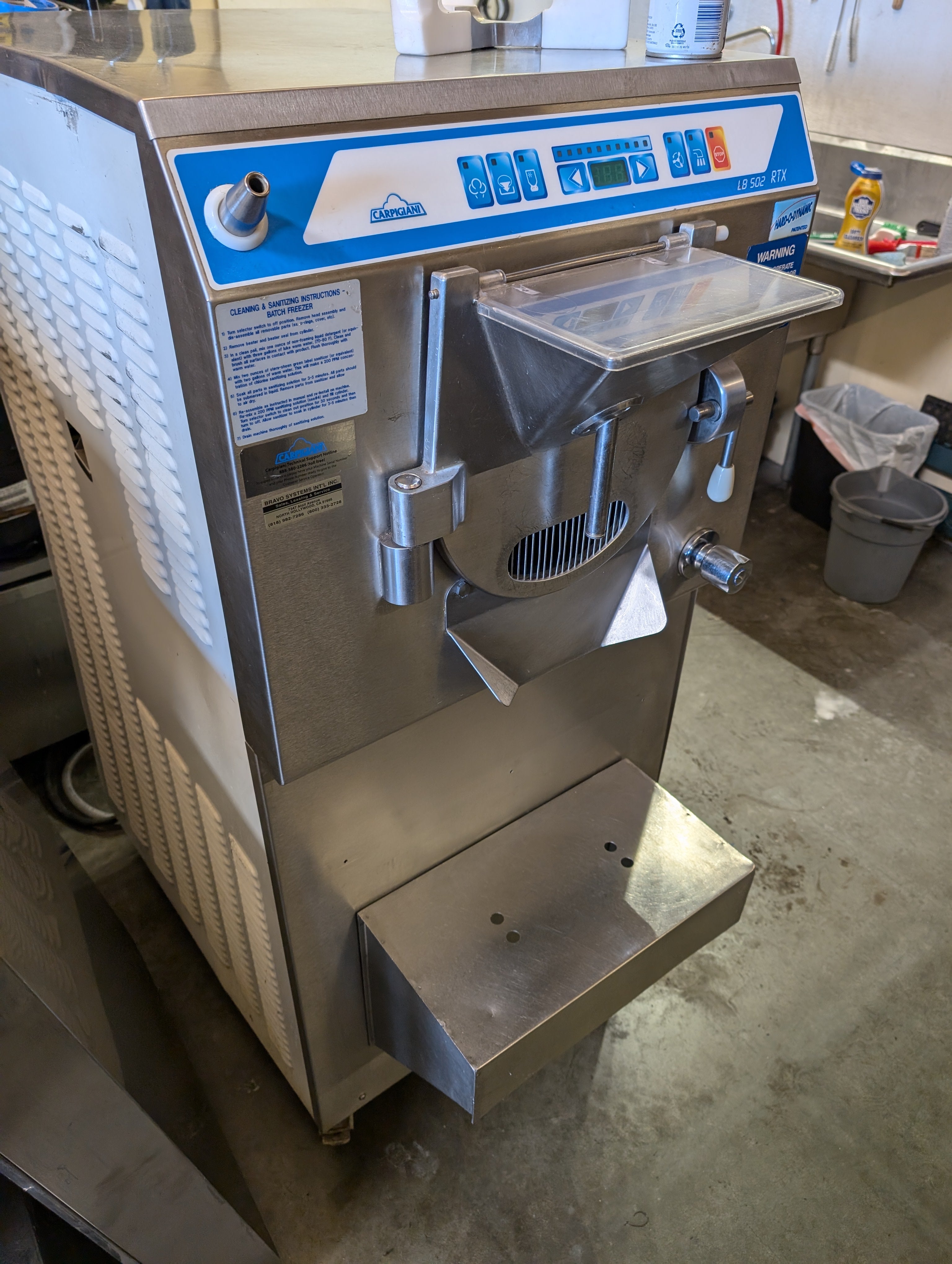 Carpigiani LB502RTX-G 3 phase water cooled