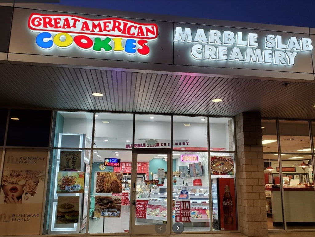 2020 Full Marble Slab Great American Cookie Store w/ Warranty