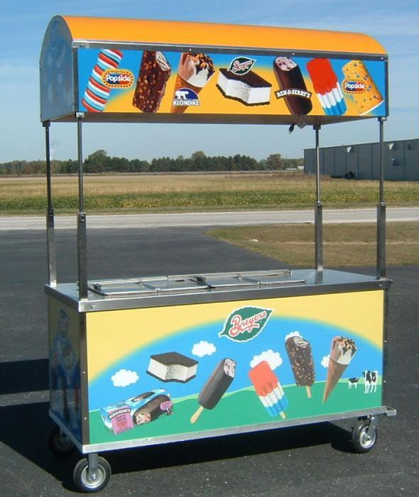 BD10ce-00 Good Humor Ice Cream Cart with cold plates