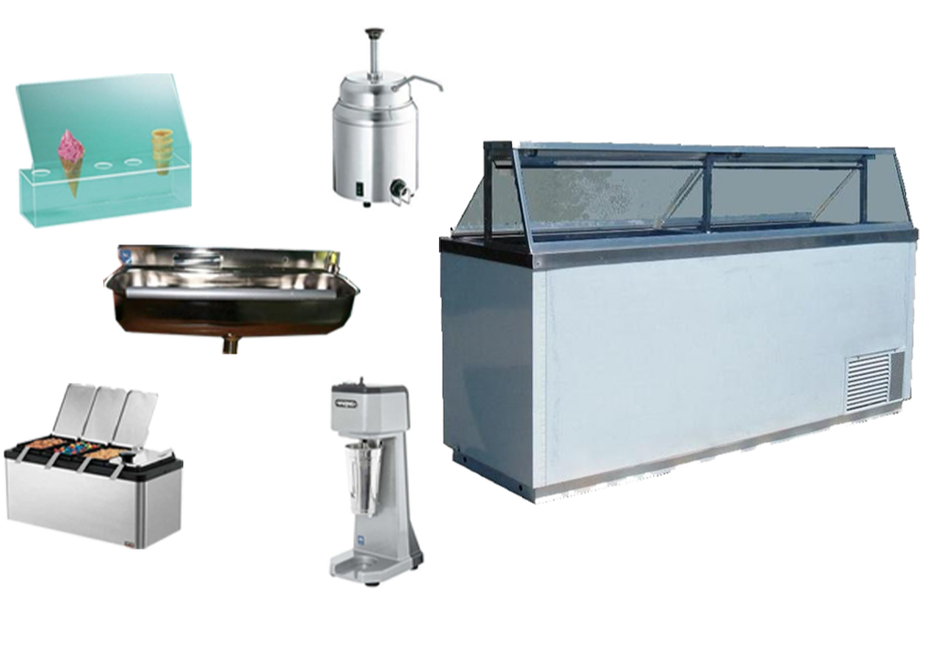 Ice Cream Store Freezer Package Deal - 16 Flavor Nelson Dipping Cabinet- Dipping Cabinet -TurnKeyParlor.com