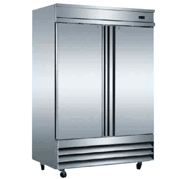 Reach-in 2-Door Stainless Steel Freezer