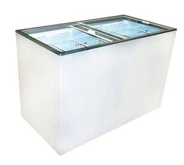 12.5 cubic foot commercial display glass top chest freezer