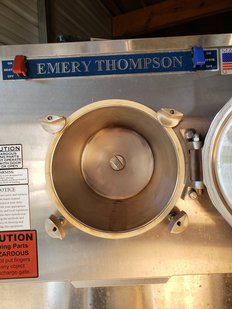 Used 12 quart Emery Thompson 12HSC 1 Phase Water Cooled Batch Freezer - Batch Freezers - TurnKeyParlor.com