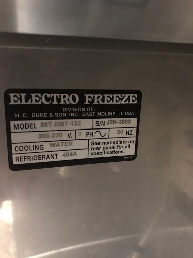 Used Electrofreeze 88T 3 phase water 2008
